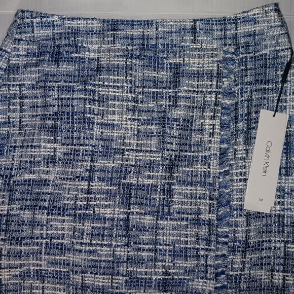 CALVIN KLEIN WOMEN'S TWEED SUIT SKIRT - Picture 8 of 10